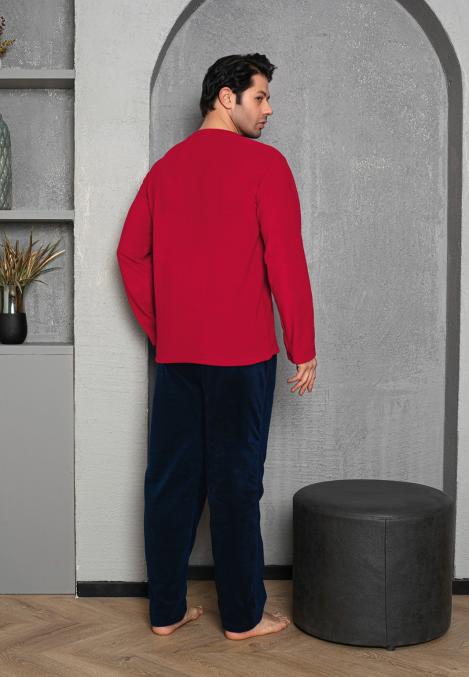 Pijama Barbat POLAR , Culoare Bordo ,Engros